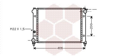 VAN WEZEL Radiaator,mootorijahutus 49002004